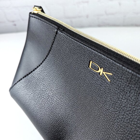 Donna Karan Cosmetics Black Faux Leather Bag - Picture 2 of 6